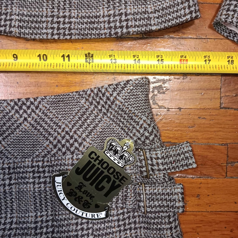 Juicy Couture Vintage Plaid Blazer and Skirt Set - Picture 2 of 9